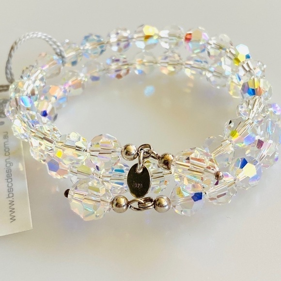 BSC Design Australia 925 Bracelet Swarovski Crystals 925 Sterling Silver - Picture 5 of 7